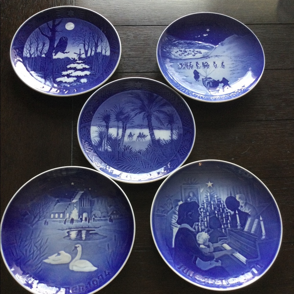 Vintage Royal Copenhagen Christmas Plates